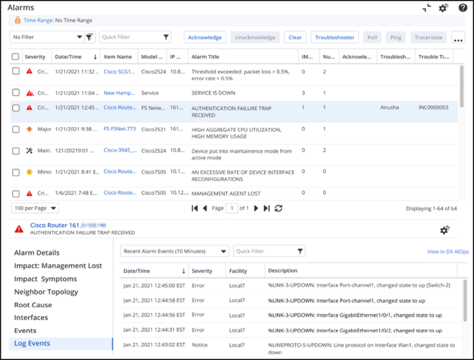 ESD_FY24_Academy-Blog.Accelerate Triage with DX NetOps Syslog Integration.Figure 1