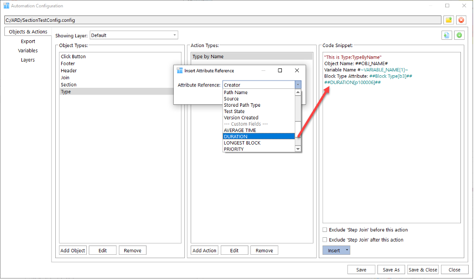 Custom field values can be used in automation snippets.